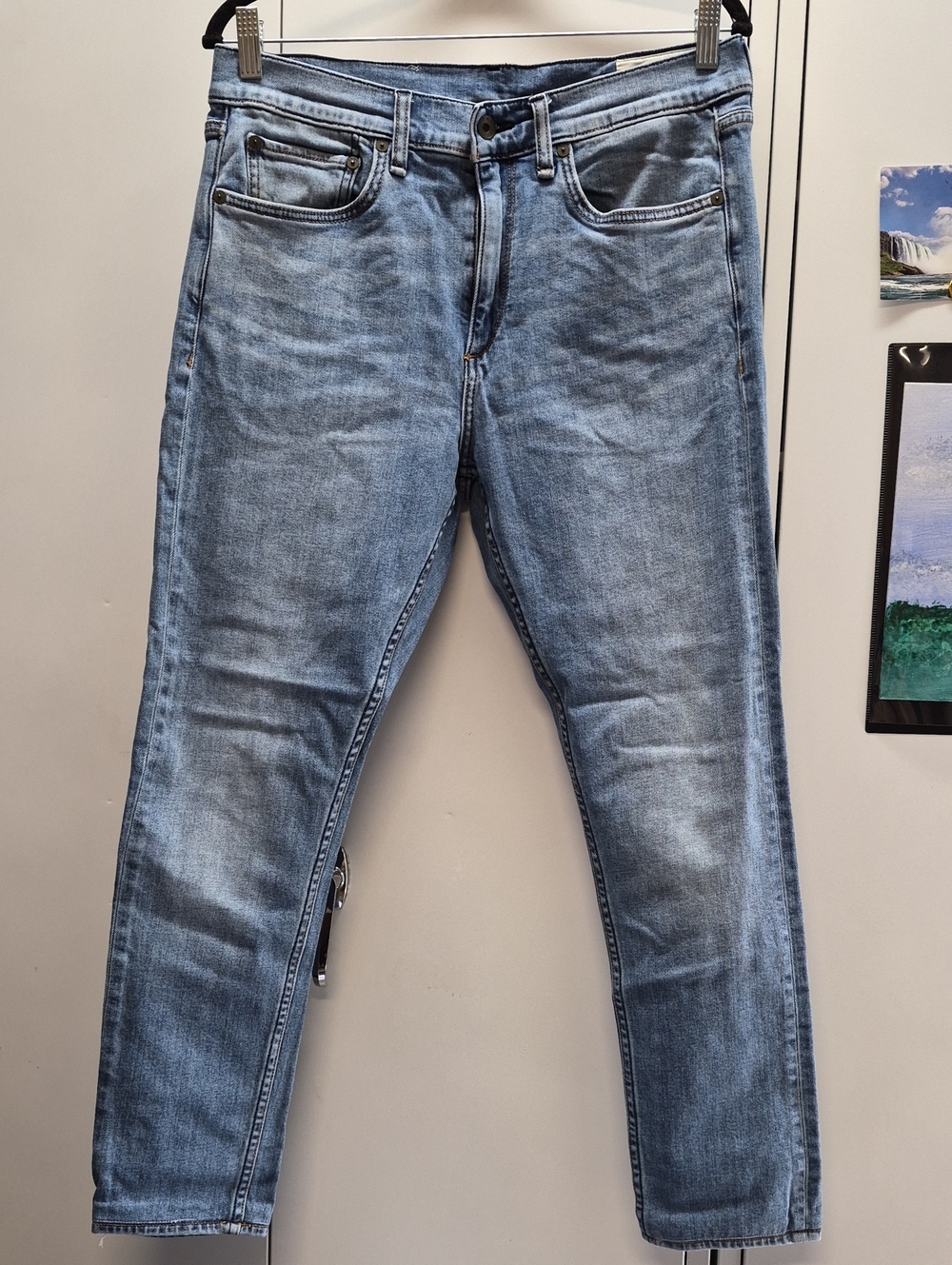 rag & bone Light Blue Slim Straight Jeans